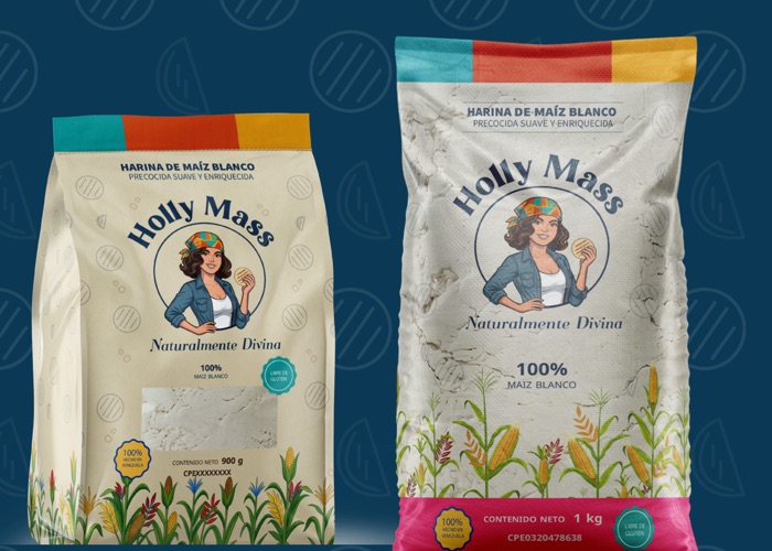 Empaques de harina Holly Mass en sus dos versiones